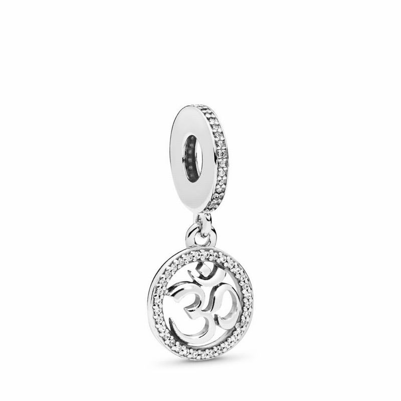 Pandora Om Symbol Dangle Charm NZ, Sterling Silver (760318-AEX)